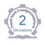Logo Zespołu Szkół Ponadgimnazjalnych nr 2 w Gnieźnie partnera Nocy Zawodowców 2019 Edycja 2.0 w Gnieźnie